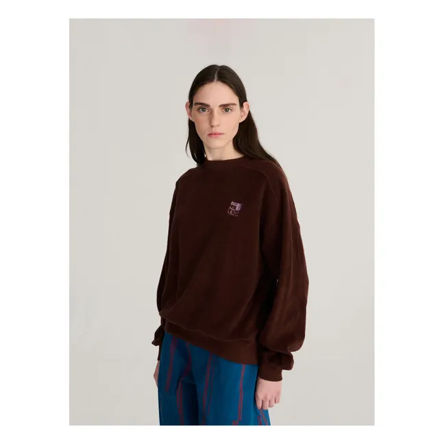 Sweat Mystery BC Coton Bio | Marron foncé