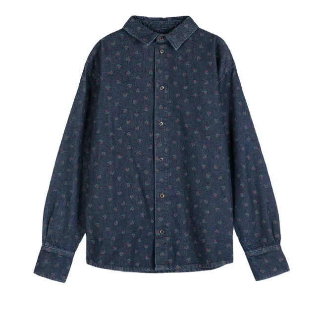 Chemise Swamp Whirl Coton Bio | Bleu marine