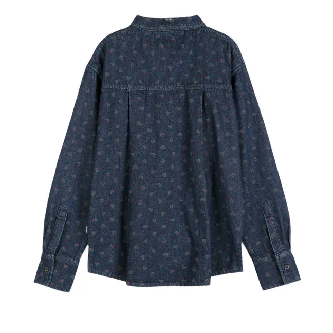 Chemise Swamp Whirl Coton Bio | Bleu marine