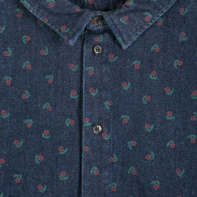 Chemise Swamp Whirl Coton Bio | Bleu marine