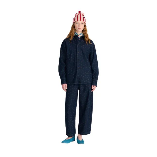 Chemise Swamp Whirl Coton Bio | Bleu marine
