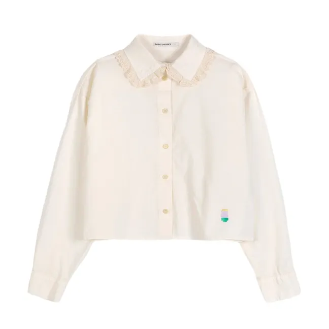 Chemise Popeline de Coton Bio | Ecru