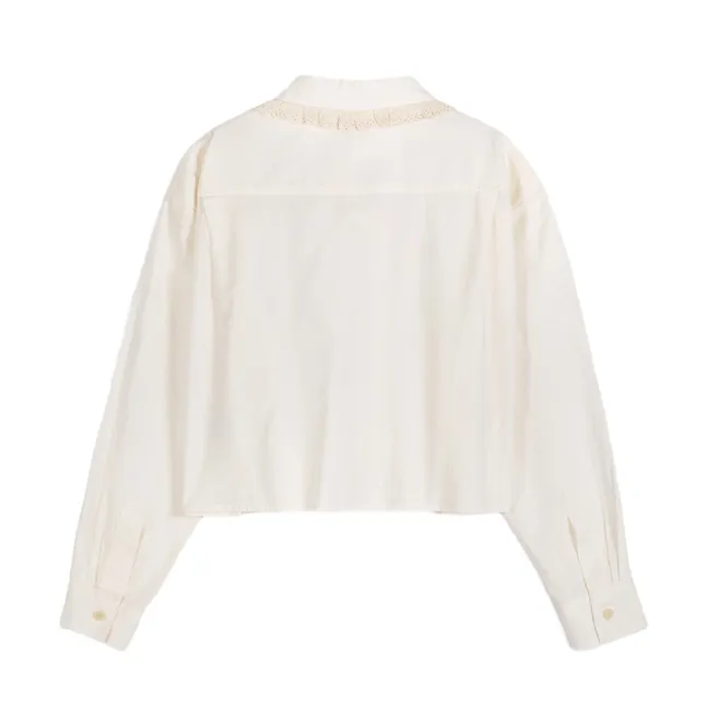 Chemise Popeline de Coton Bio | Ecru