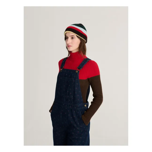 Salopette Swamp Whirl Coton Bio | Bleu marine