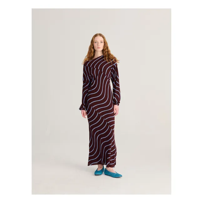 Robe Rayures Psicodelic | Bordeaux
