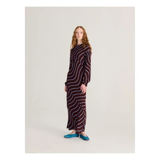 Robe Rayures Psicodelic | Bordeaux