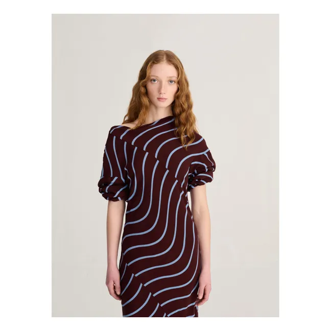 Robe Rayures Psicodelic | Bordeaux