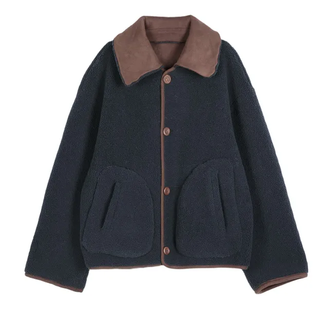 Veste Réversible Soft Sherpa | Marron foncé