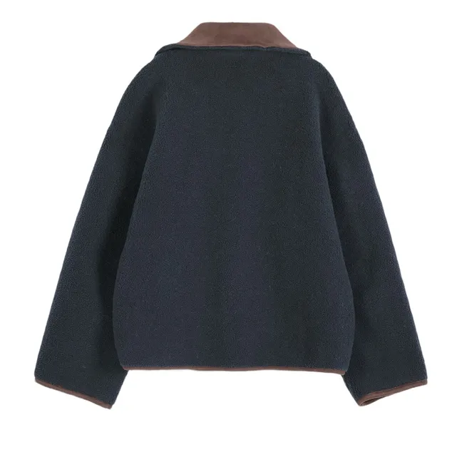 Veste Réversible Soft Sherpa | Marron foncé
