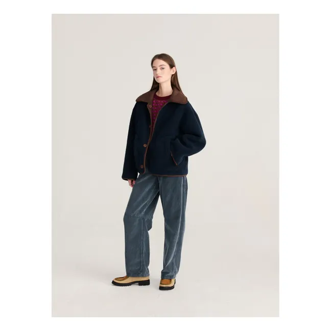 Veste Réversible Soft Sherpa | Marron foncé