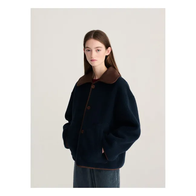 Veste Réversible Soft Sherpa | Marron foncé