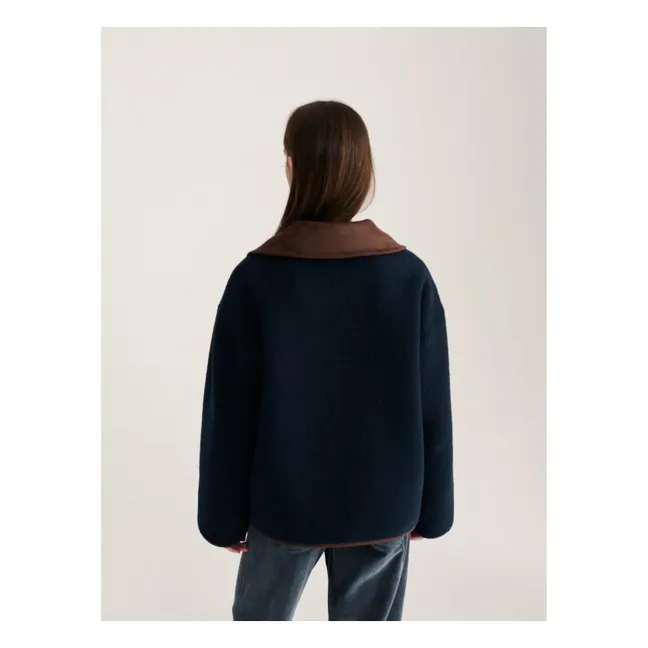 Veste Réversible Soft Sherpa | Marron foncé