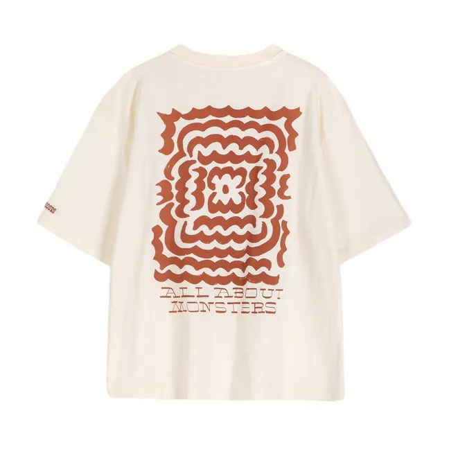 T-shirt Dark Flower Coton Bio | Blanc