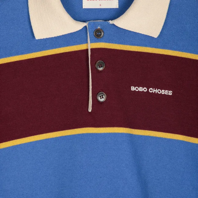 Sweat Polo Coton Bio | Bleu