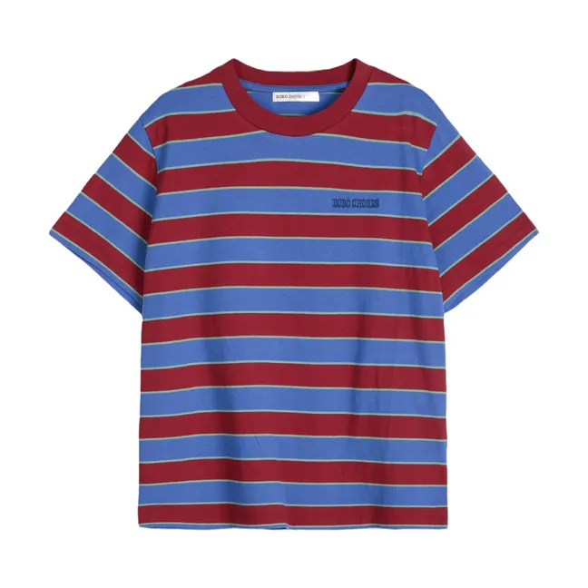 T-shirt Rayures Coton | Bleu