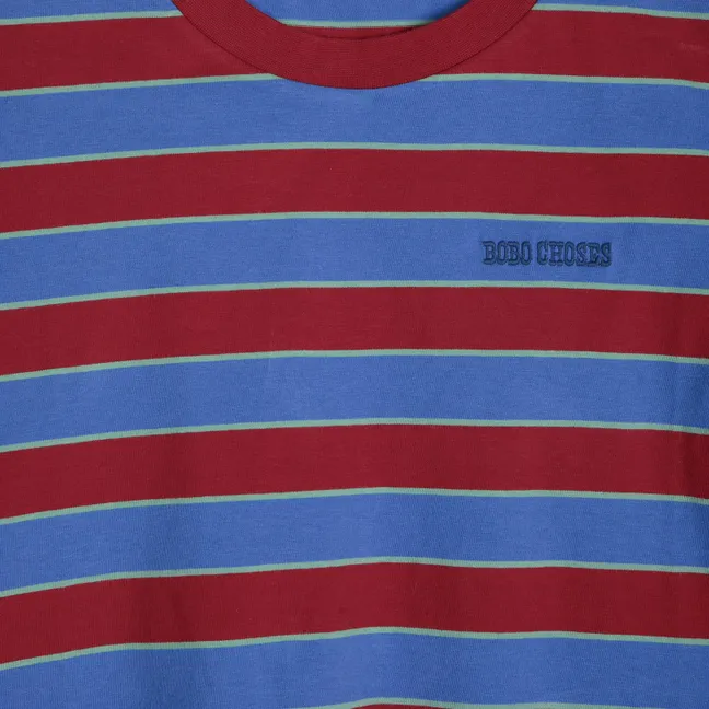 T-shirt Rayures Coton | Bleu
