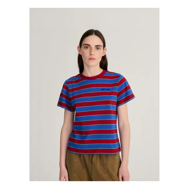 T-shirt Rayures Coton | Bleu