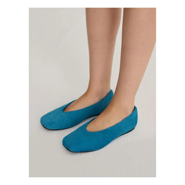 Ballerines Cuir | Bleu de Prusse