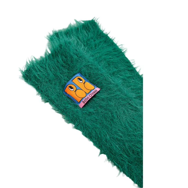 Chaussettes Tag Furry | Vert forêt