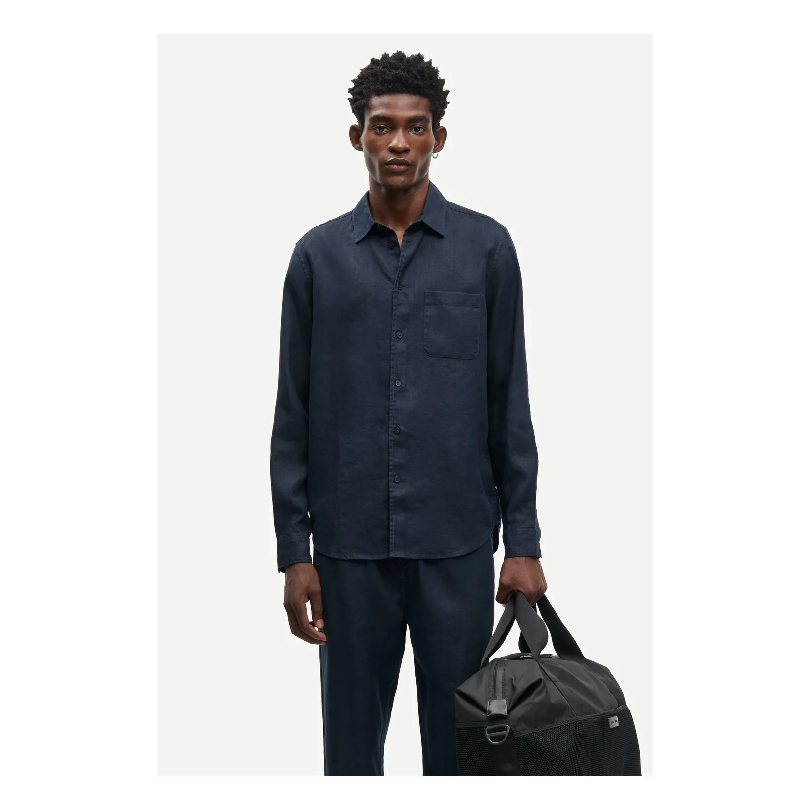 Samsoe Samsoe Dark Blue Saliam Nf Shirt