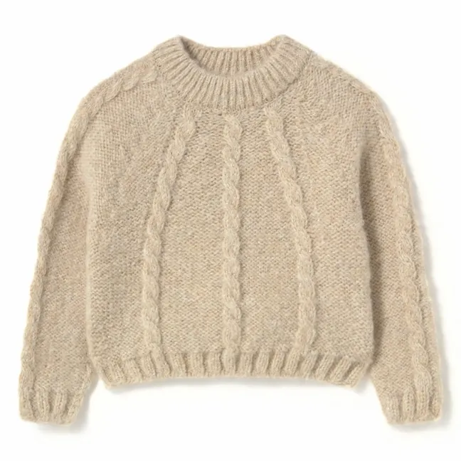 Pull Torsades Alba | Ivoire