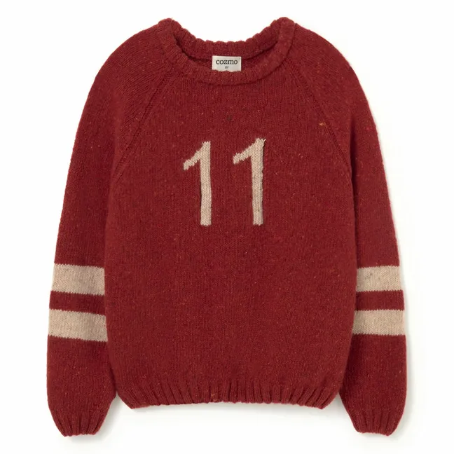 Pull Arles Coton Bio | Rouge foncé