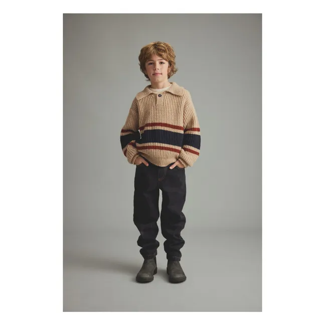 Bari Polo Neck Sweater | Beige