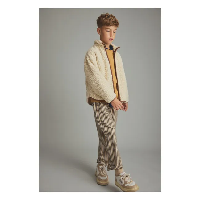 Pantalon Blas Rayé | Beige