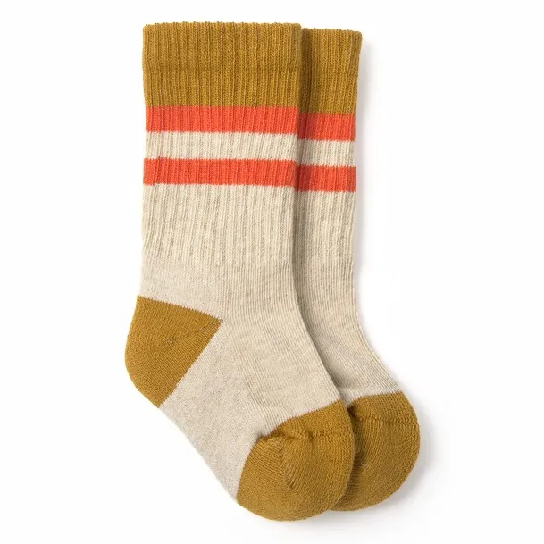 Colorblock socks | Ivory