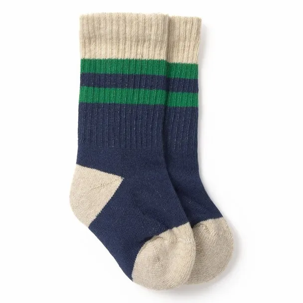 Colorblock socks | Navy blue