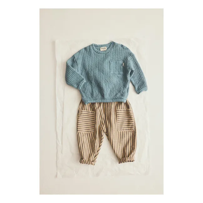 Sweat Chipre Coton Bio | Bleu horizon