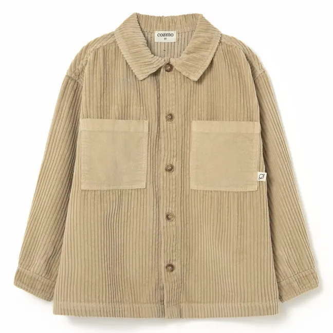 Surchemise Dakark Velours Côtelé Coton Bio | Beige