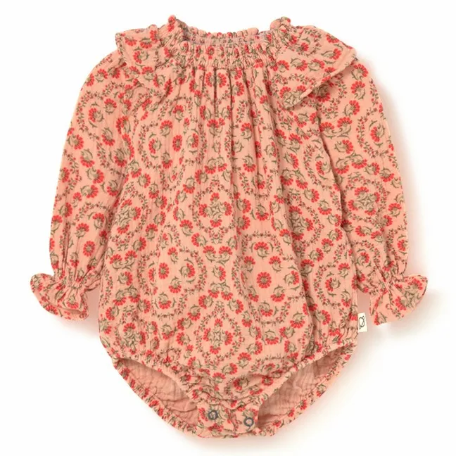 Barboteuse Egia Fleurie | Rose pêche