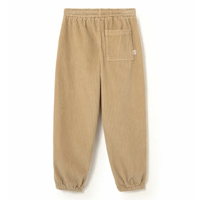 Jogger Eider Velours Côtelé Coton Bio | Beige