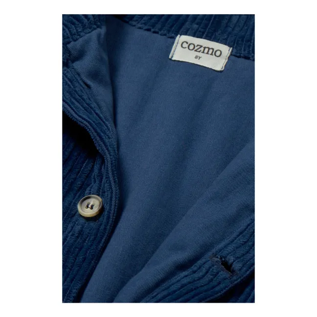 Veste Emil Velours Côtelé Coton Bio | Bleu marine