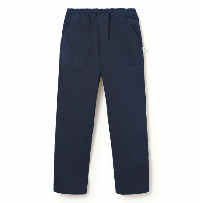 Pantalones Finnk de algodón orgánico | Azul Marino