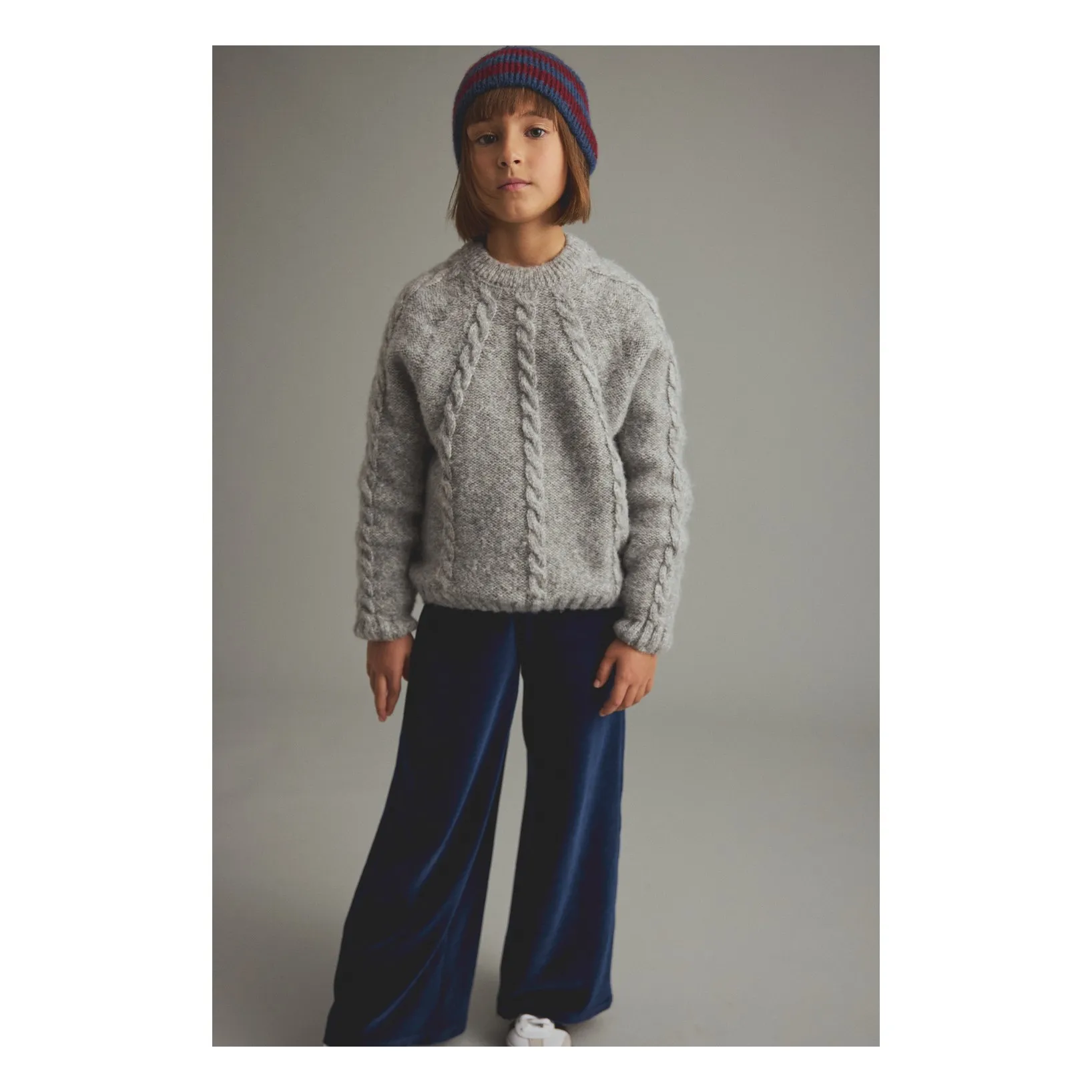 Pantalon Goik Velours Coton Bio | Bleu marine- Image produit n°0