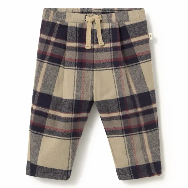 Pantalon Kobe Carreaux | Ecru