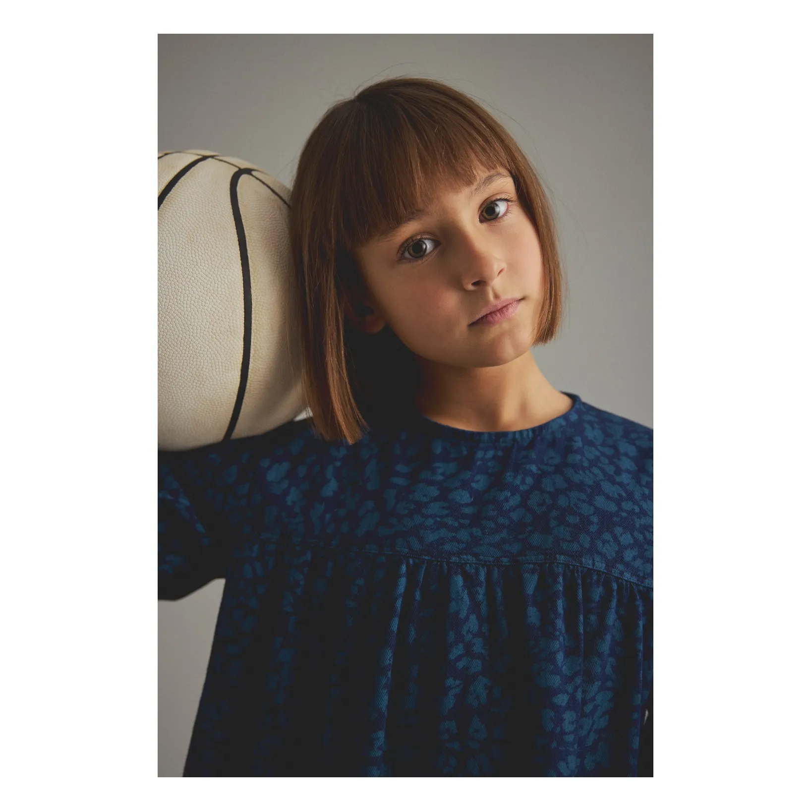 Robe London Léopard Denim | Bleu- Image produit n°2