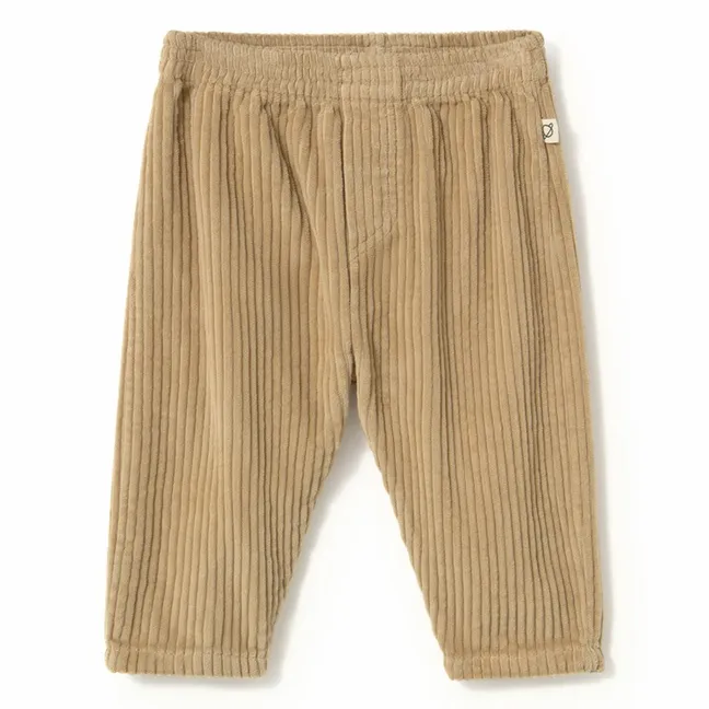 Pantalon Miki Velours Côtelé Coton Bio | Beige