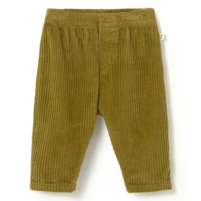 Pantalon Miki Velours Côtelé Coton Bio | Vert