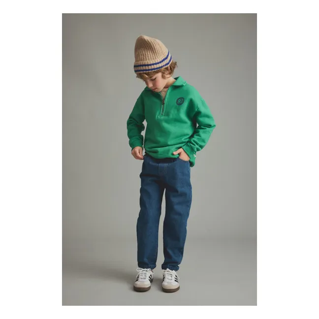 Sweat Col Polo Otto | Vert prairie