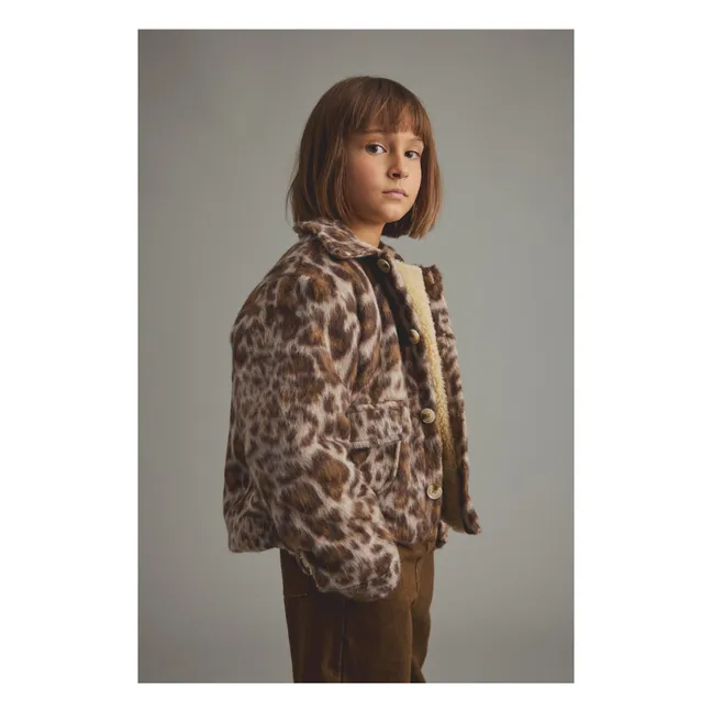 Blouson Riga Léopard | Marron