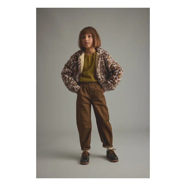 Blouson Riga Léopard | Marron