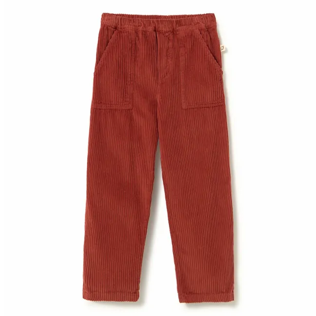 Pantalon Salem Velours Côtelé Coton Bio | Brique