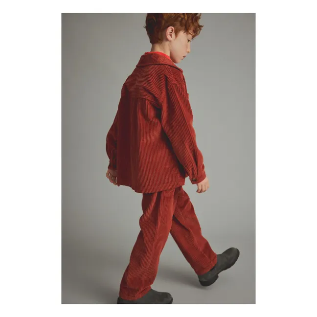 Pantalon Salem Velours Côtelé Coton Bio | Brique