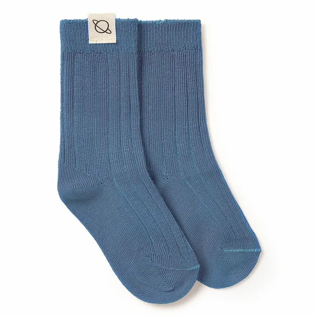 Chaussettes Unies | Bleu horizon