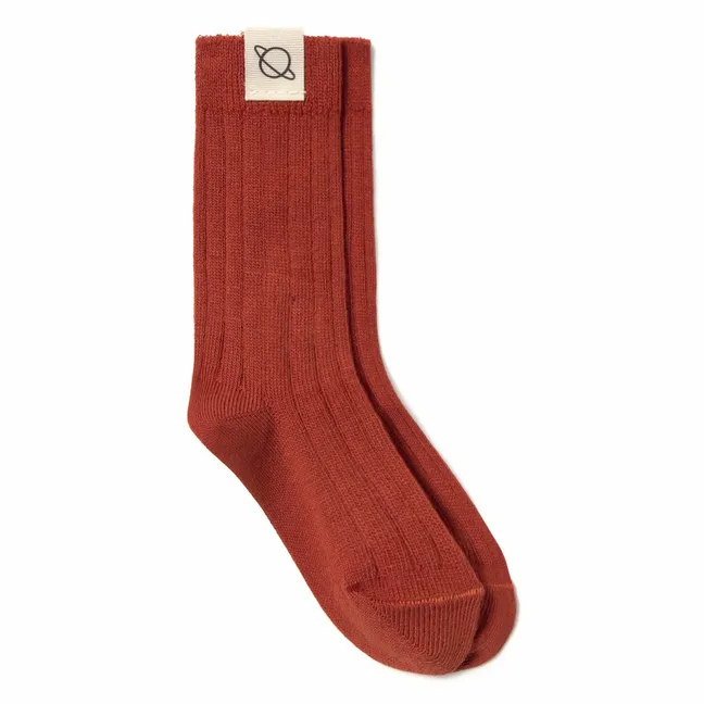 Chaussettes Unies | Rouge foncé