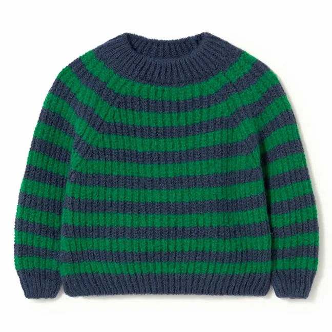 Vigo Striped Sweater | Meadow Green