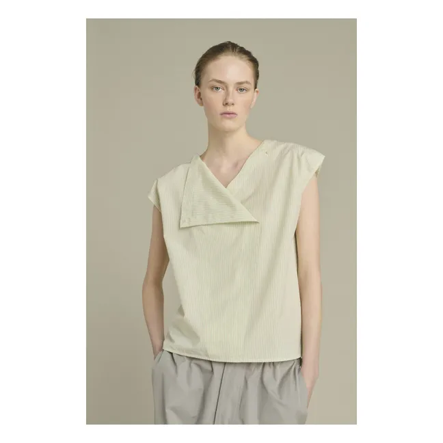 Blouse Lorena Coton | Vert pâle